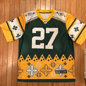 Limited Edition Rare Nike Green Bay Packers Ed Lacy Jersey Christmas NFL Sz 48